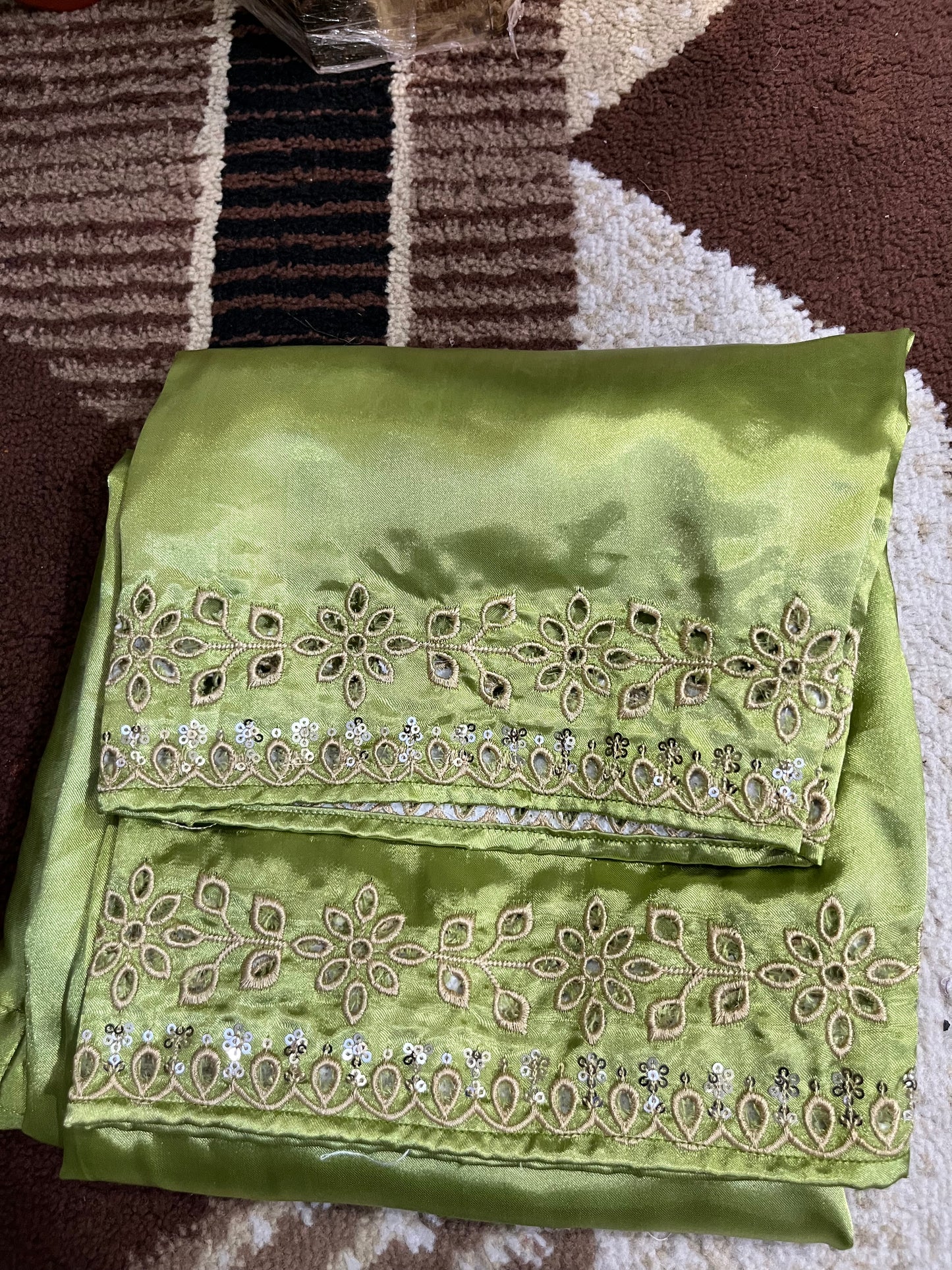 Balochi Dress Laserkari Green