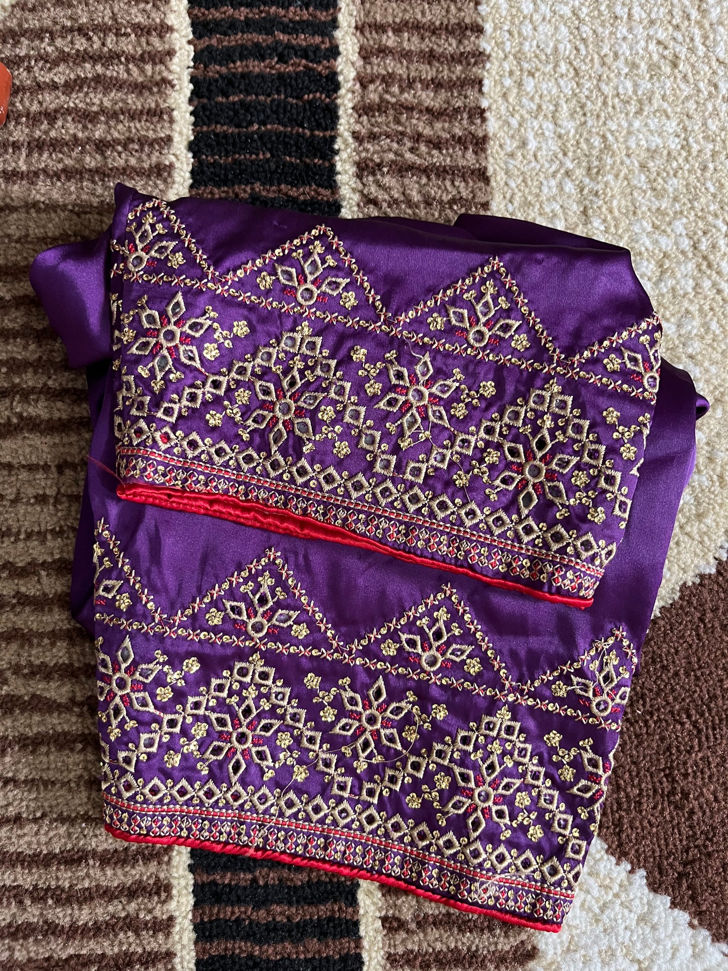 Balochi Dress ChikanKari Purple By Manahil & Merab
