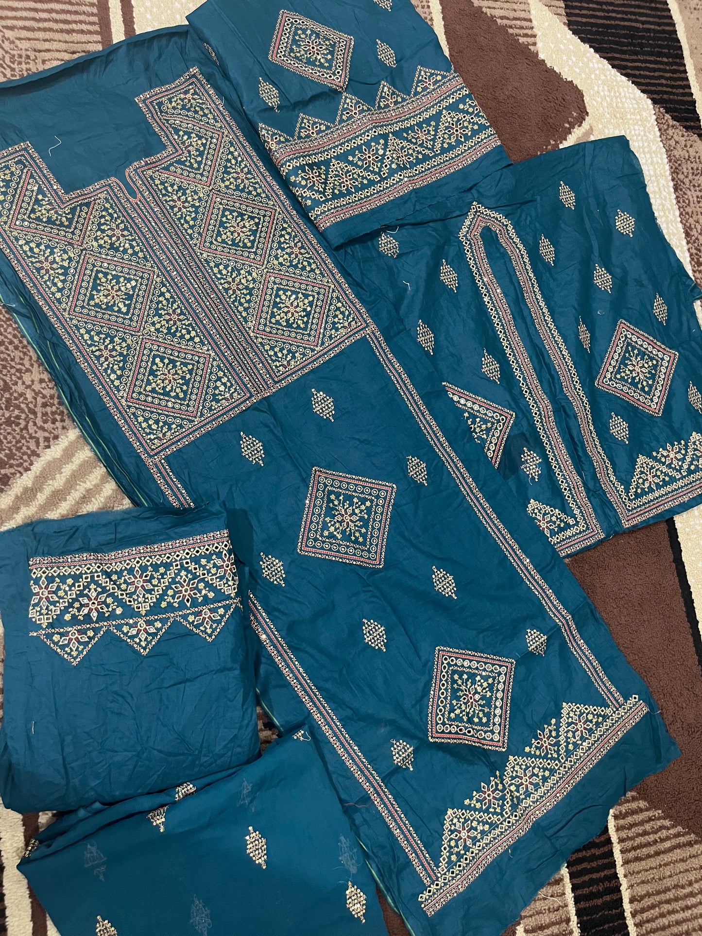 Balochi Kurta 3 pcs (Unstitched/Stitched Both available)