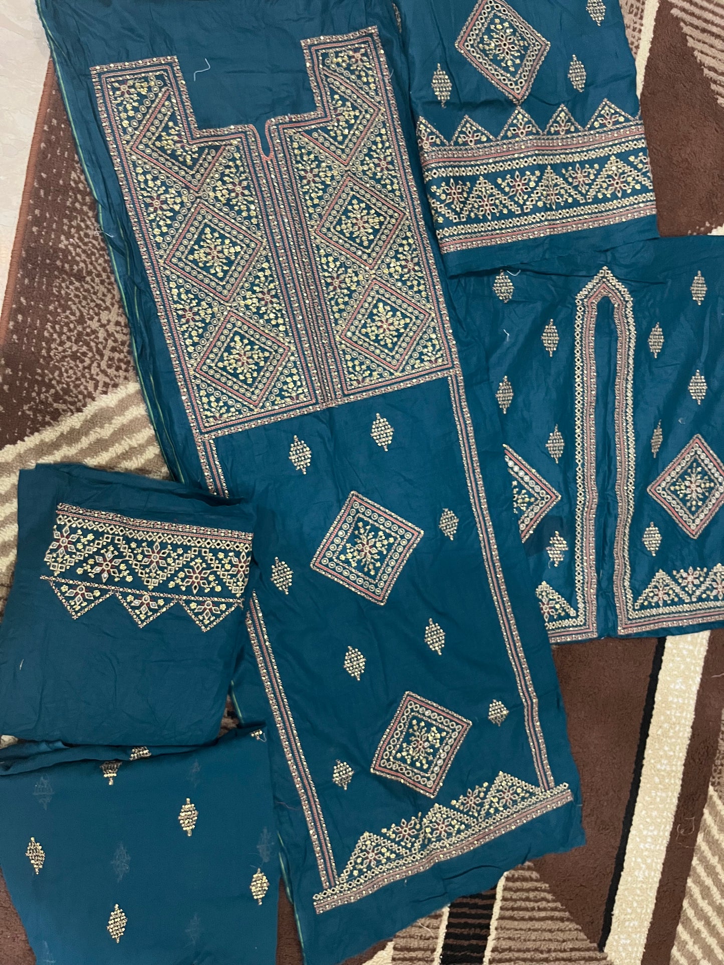 Balochi Kurta 3 pcs (Unstitched/Stitched Both available)