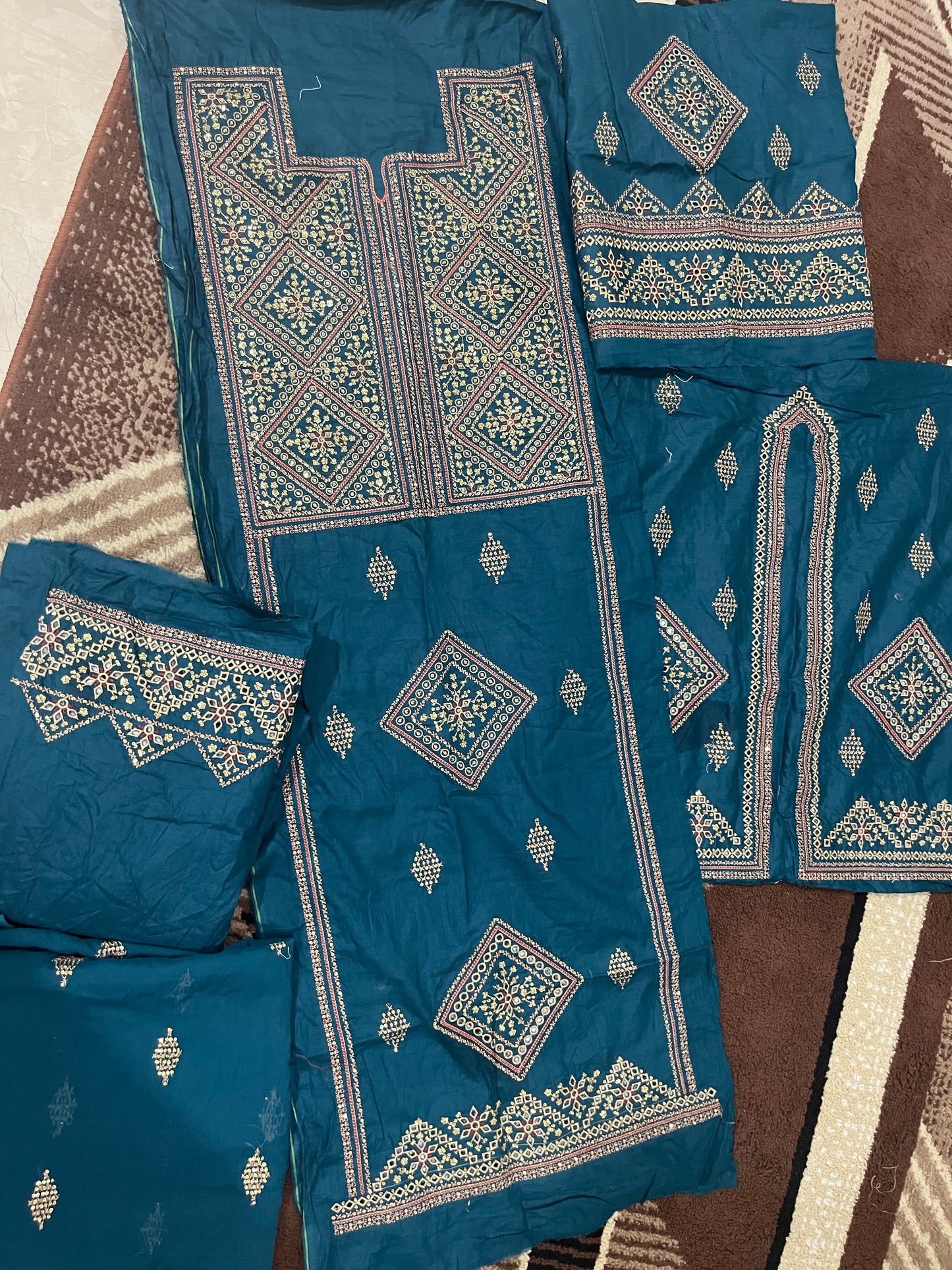 Balochi Kurta 3 pcs (Unstitched/Stitched Both available)
