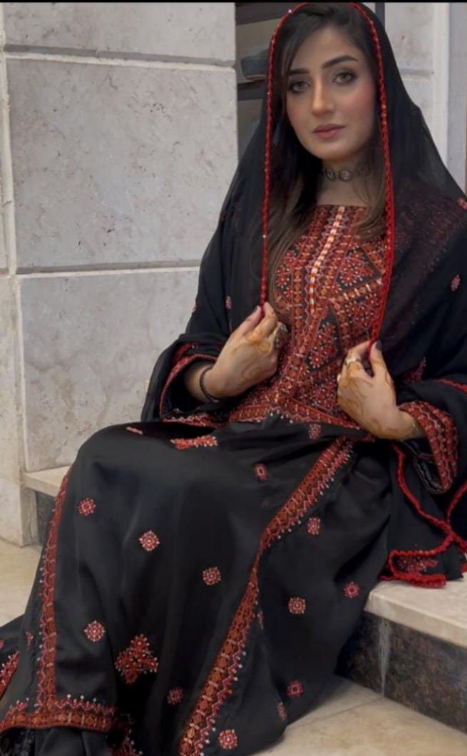 Balochi Kurta 3-Piece (Unstitched/Stitched Both available)