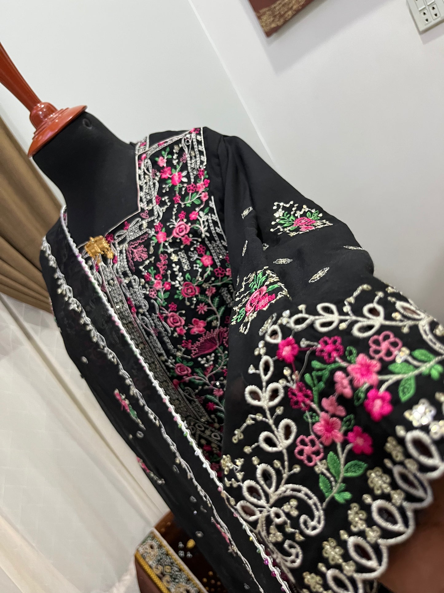 Balochi Dress ChikanKari Plain Voile