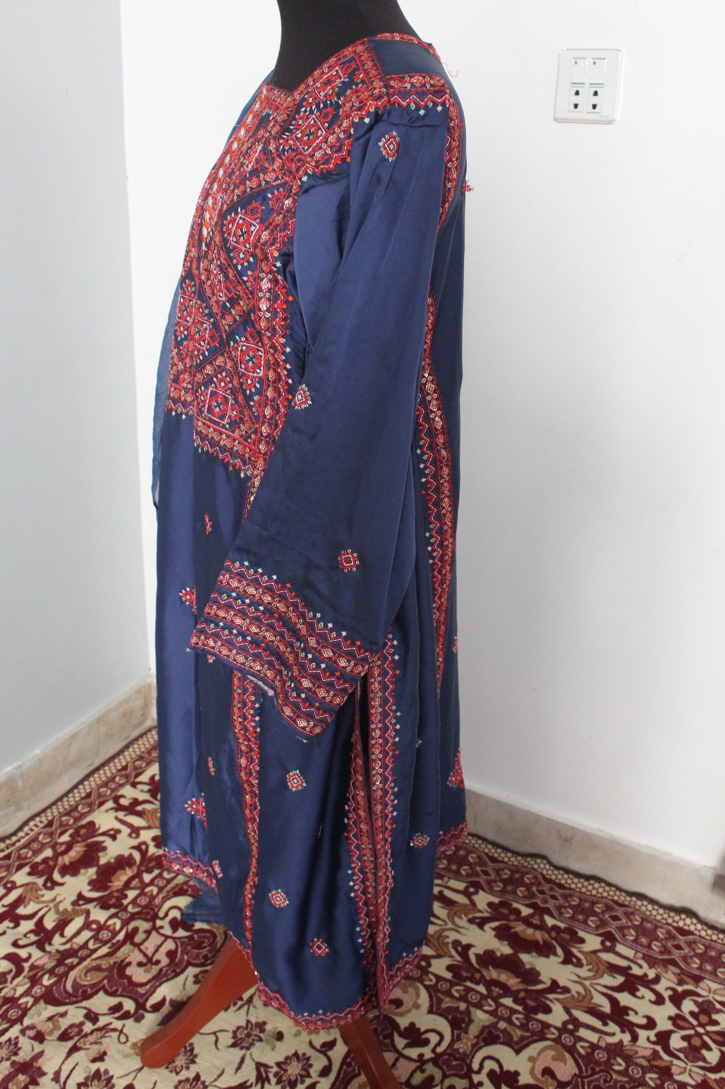 Balochi Kurta Blue (Unstitched Dress)