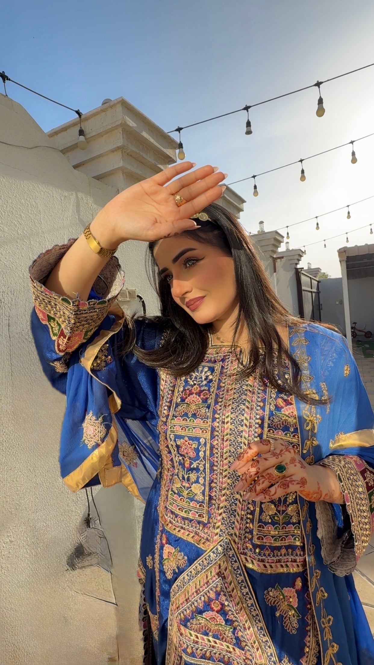 Balochi Formal Dress D#21 Royal Blue