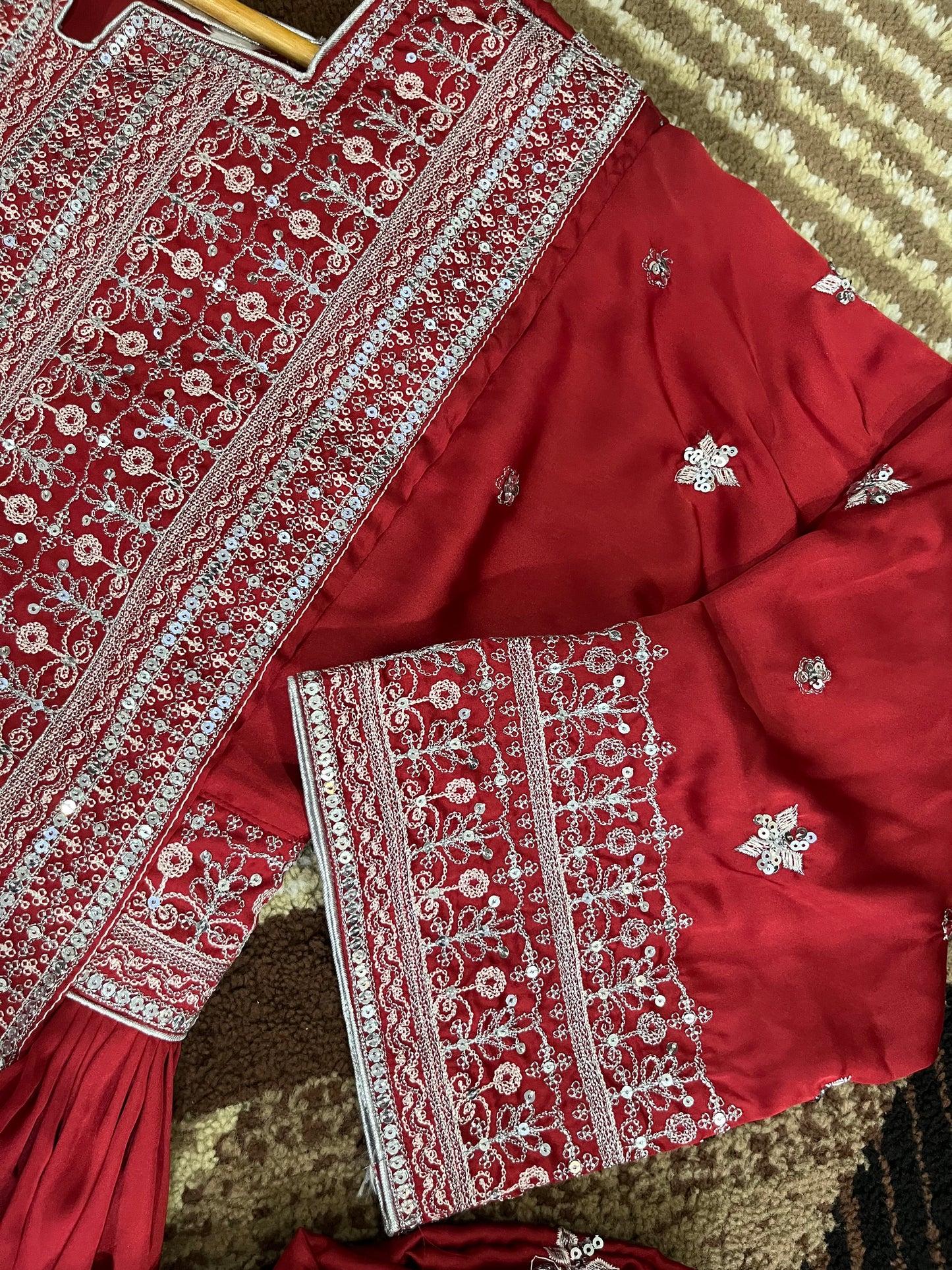 Balochi Dress Red by Zhureen