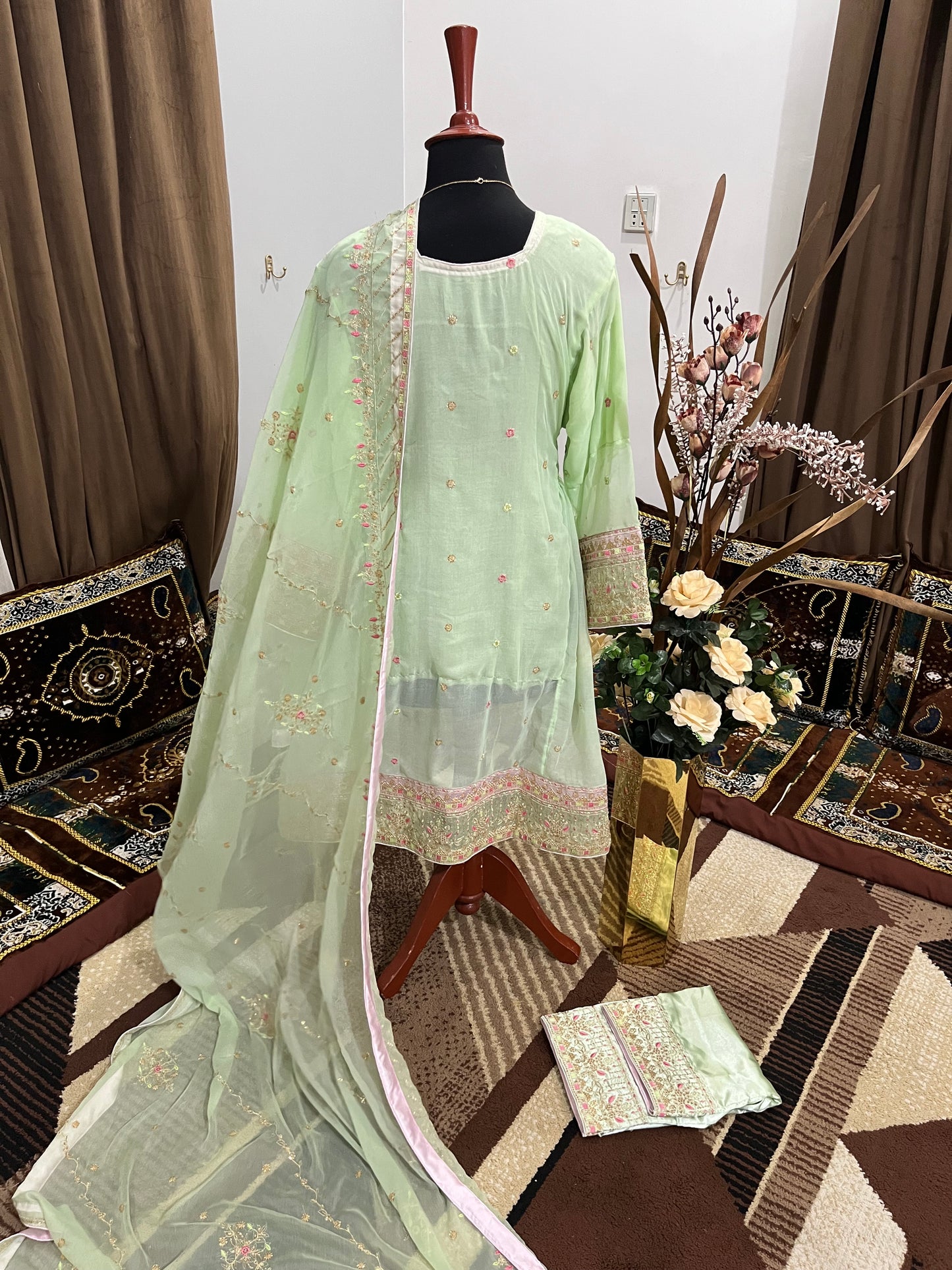Balochi Formal Dress Pista by Moomal Manahil