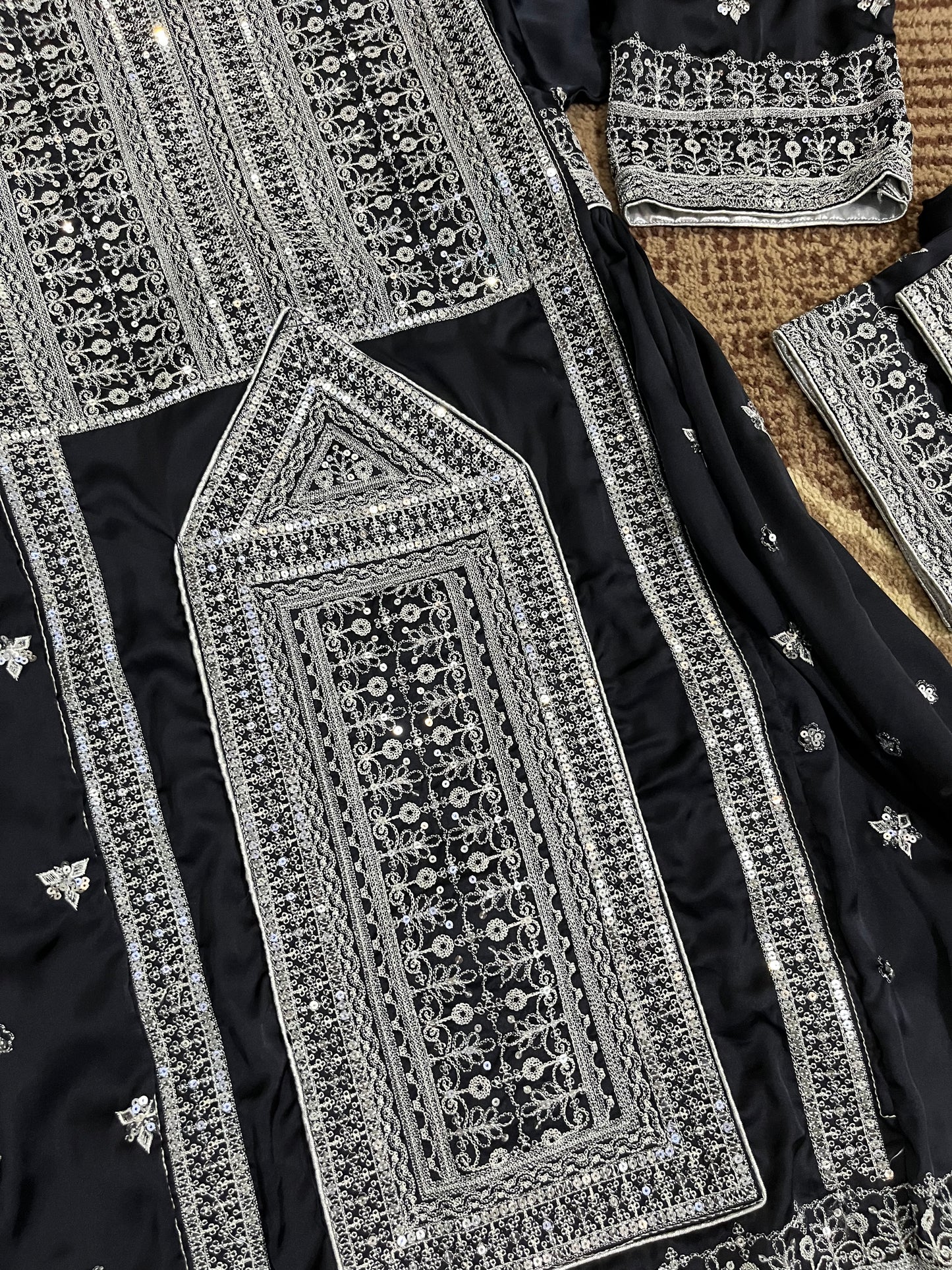 Balochi Dress Navy blue by Zhureen