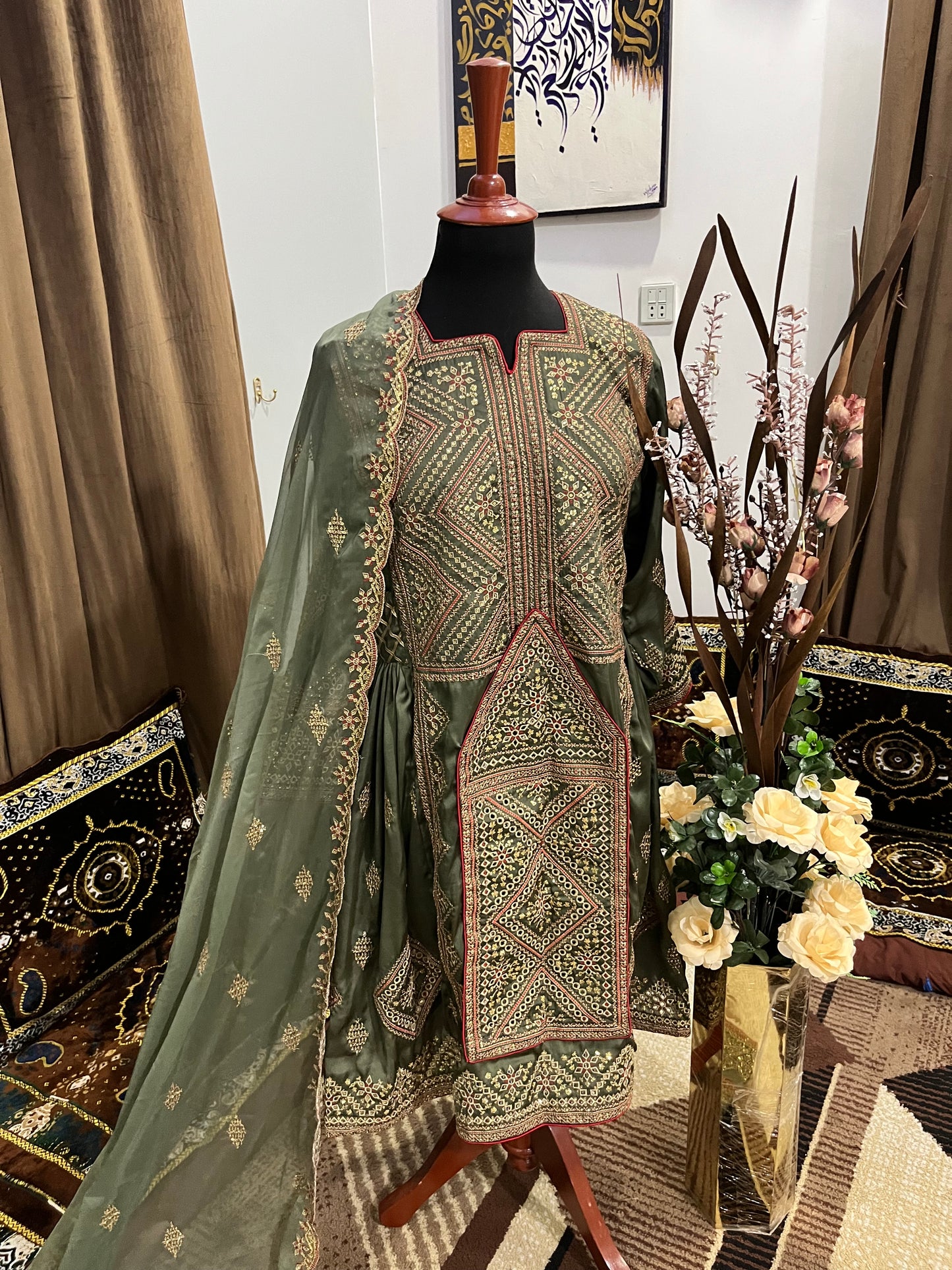 Balochi Dress ChikanKari By Manahil & Merab
