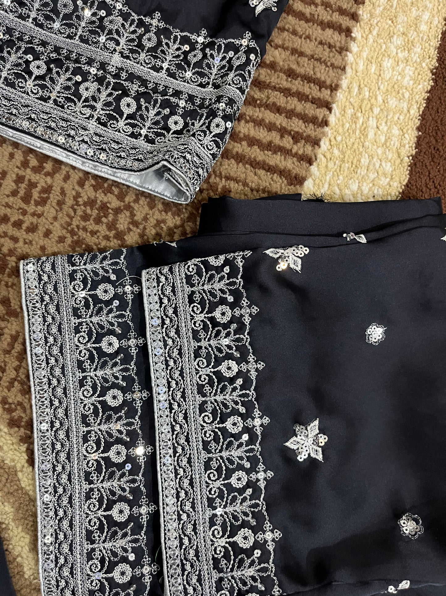 Balochi Dress Navy blue by Zhureen