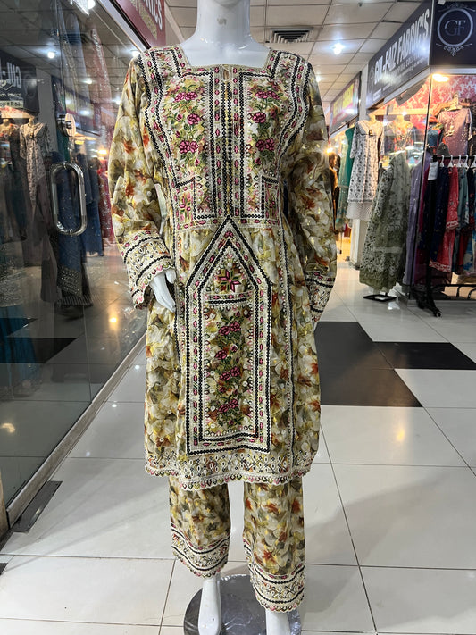 Balochi Dress D#25 Loan fabric 2 Pcs