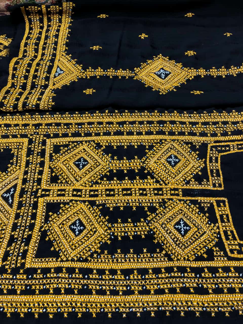 Customized Handmade Balochi Kurta Black