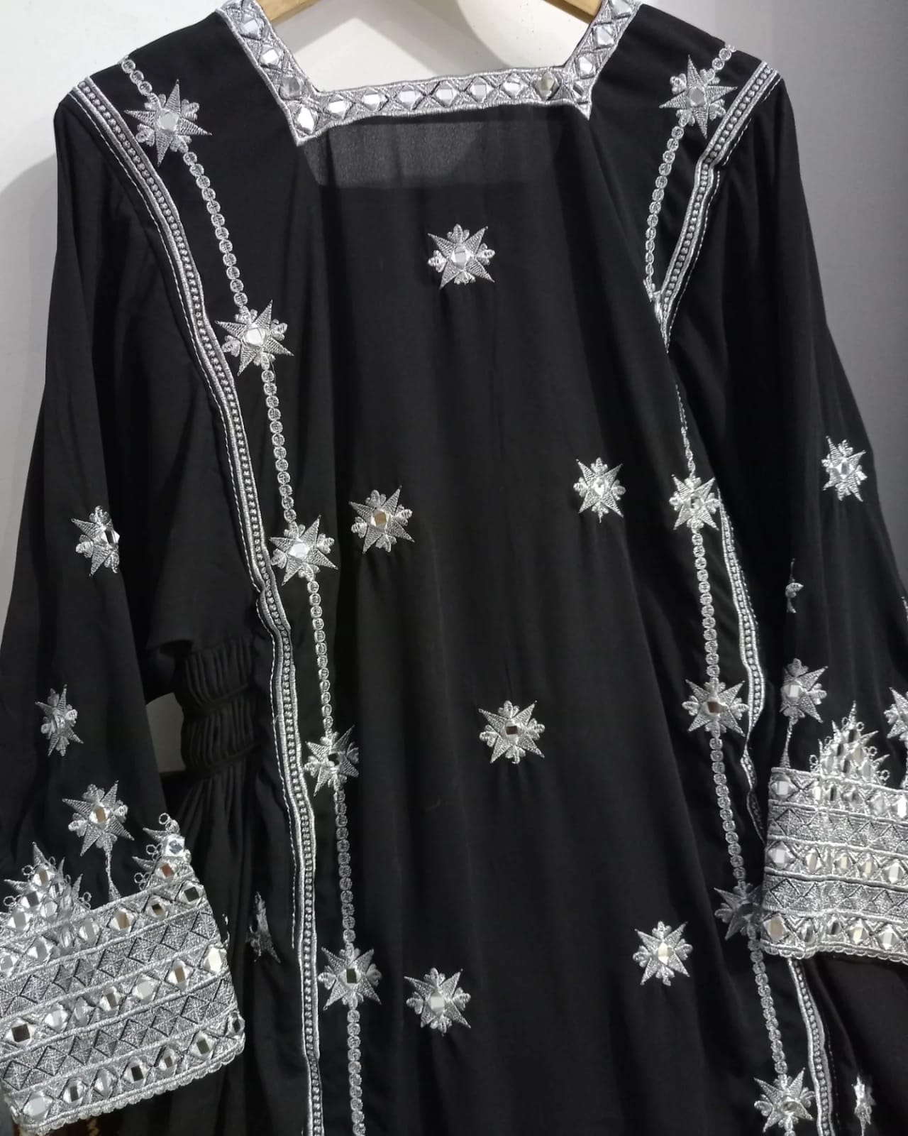 Balochi Dress 3-Piece Mirror Work (Unstitched/Stitched Both available)