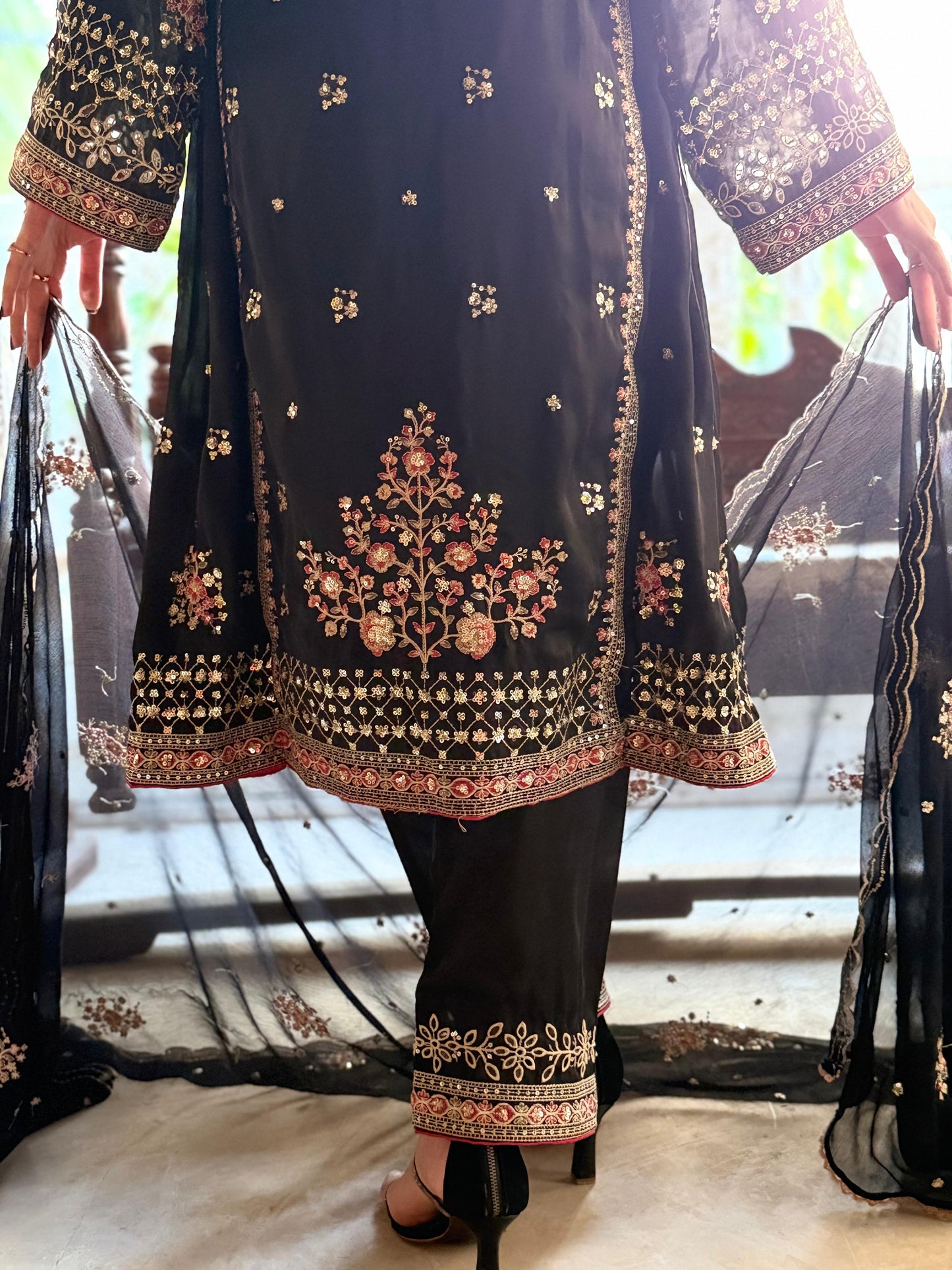 Balochi Formal Dress Black D#3