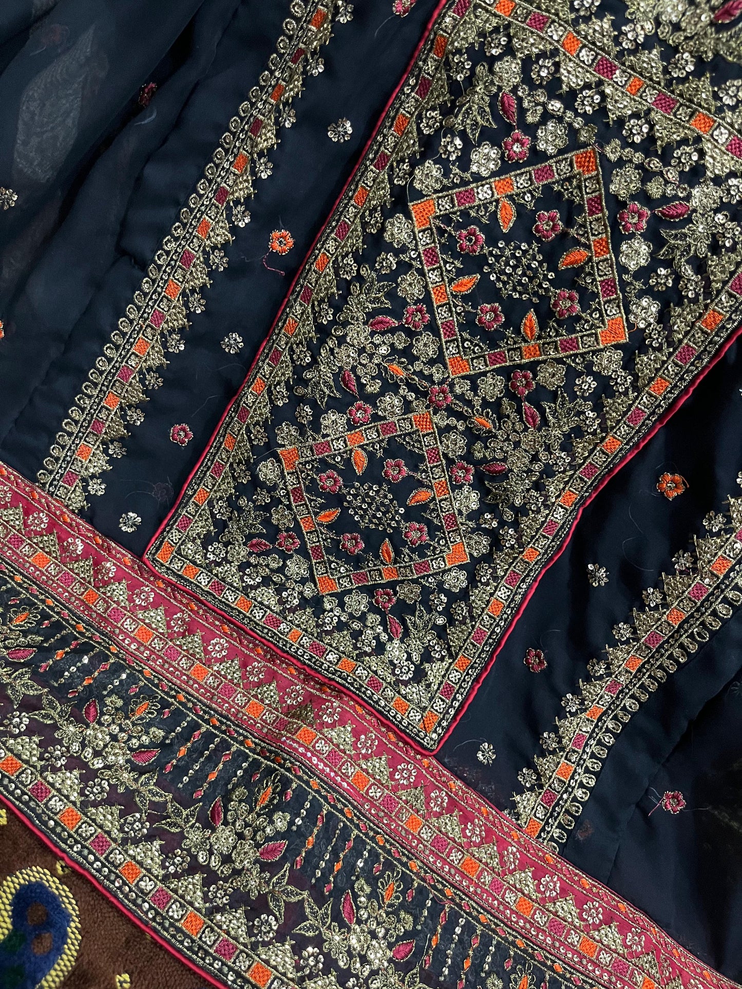 Balochi Formal Dress Black by Moomal Manahil