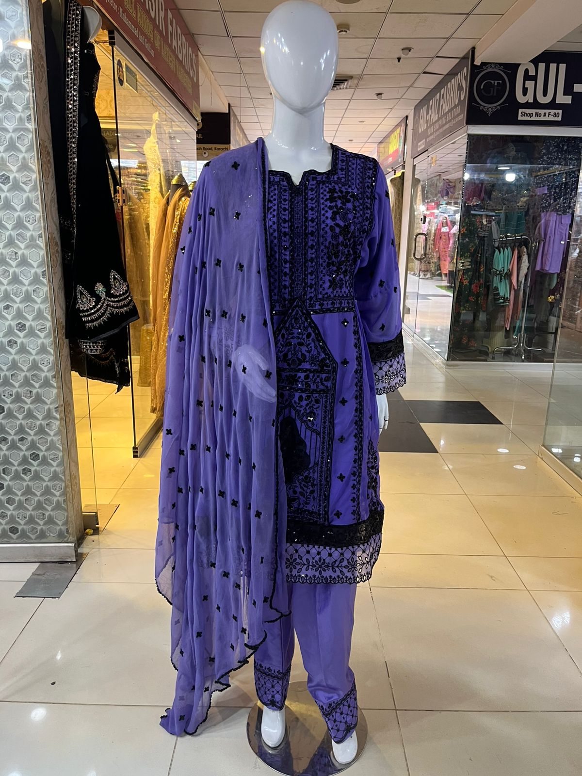 Balochi Formal Dress Purple