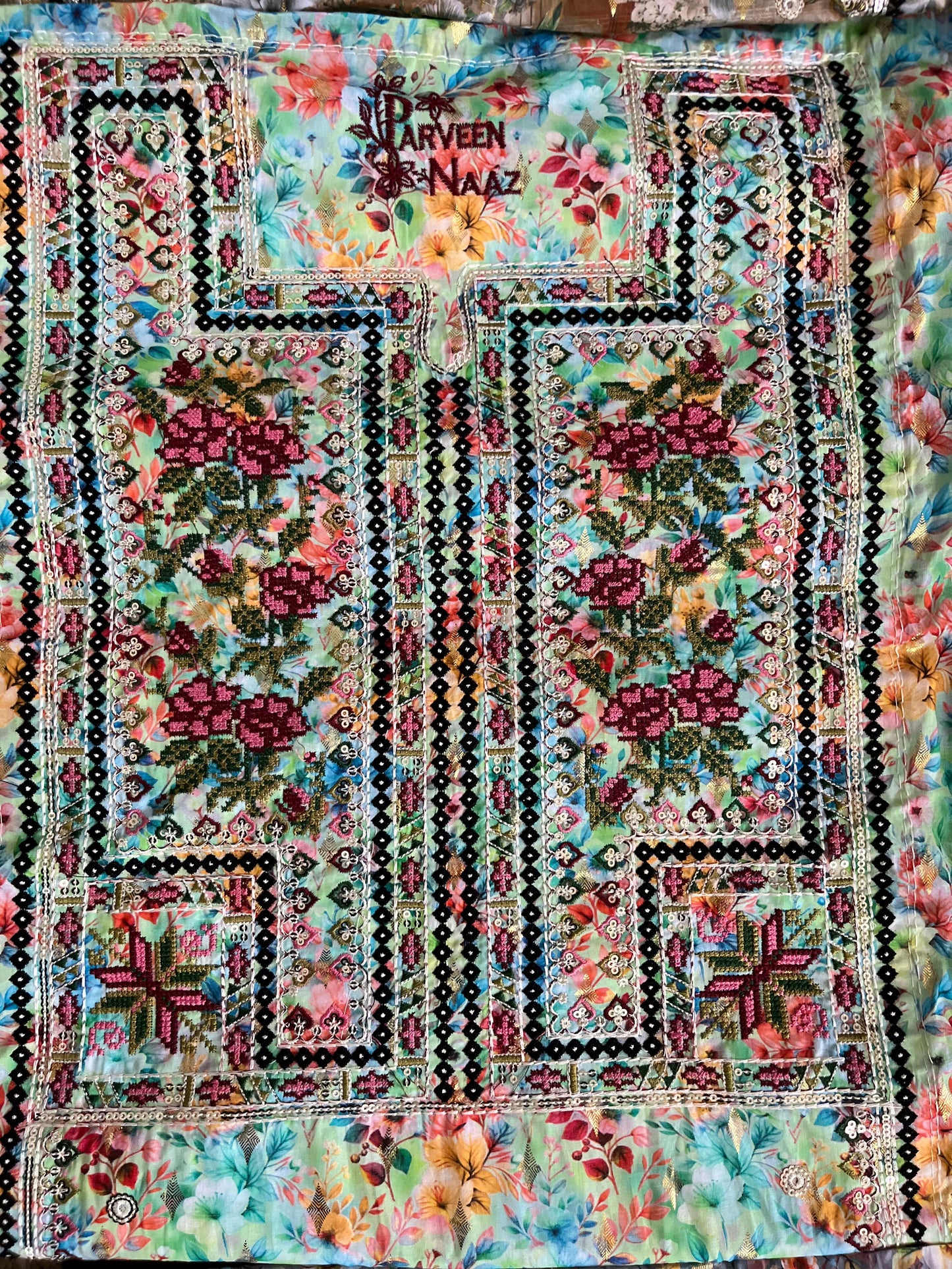 Balochi Dress D#25 Loan fabric 2 Pcs