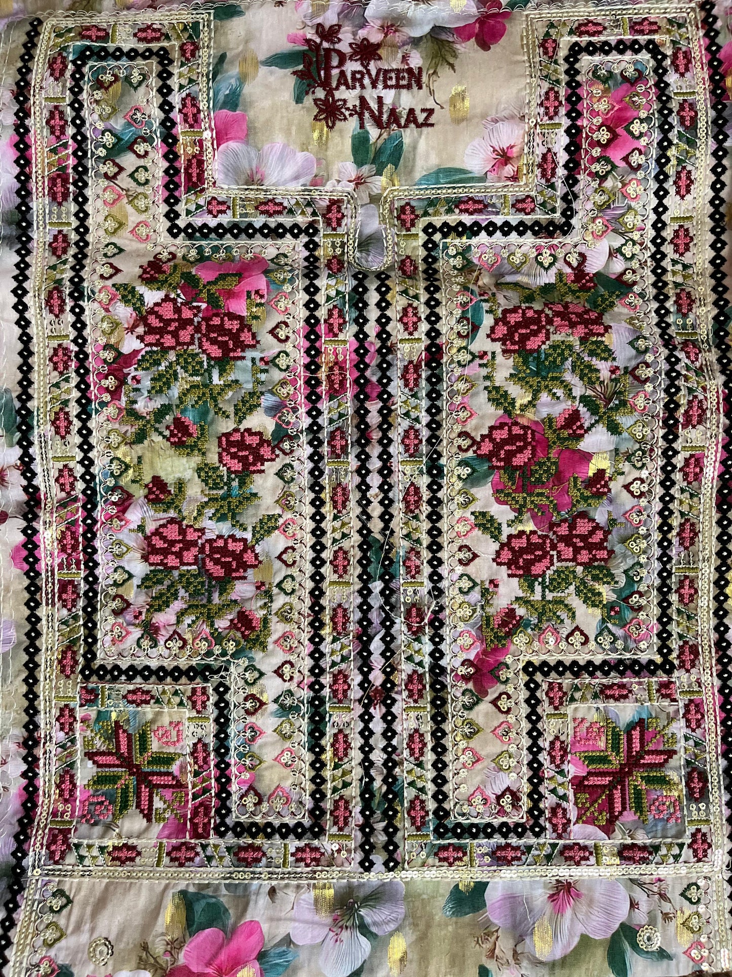 Balochi Dress D#25 Loan fabric 2 Pcs