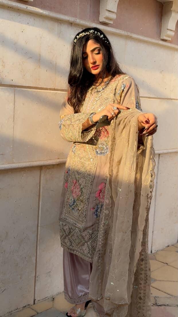 Balochi Formal Dress Grey