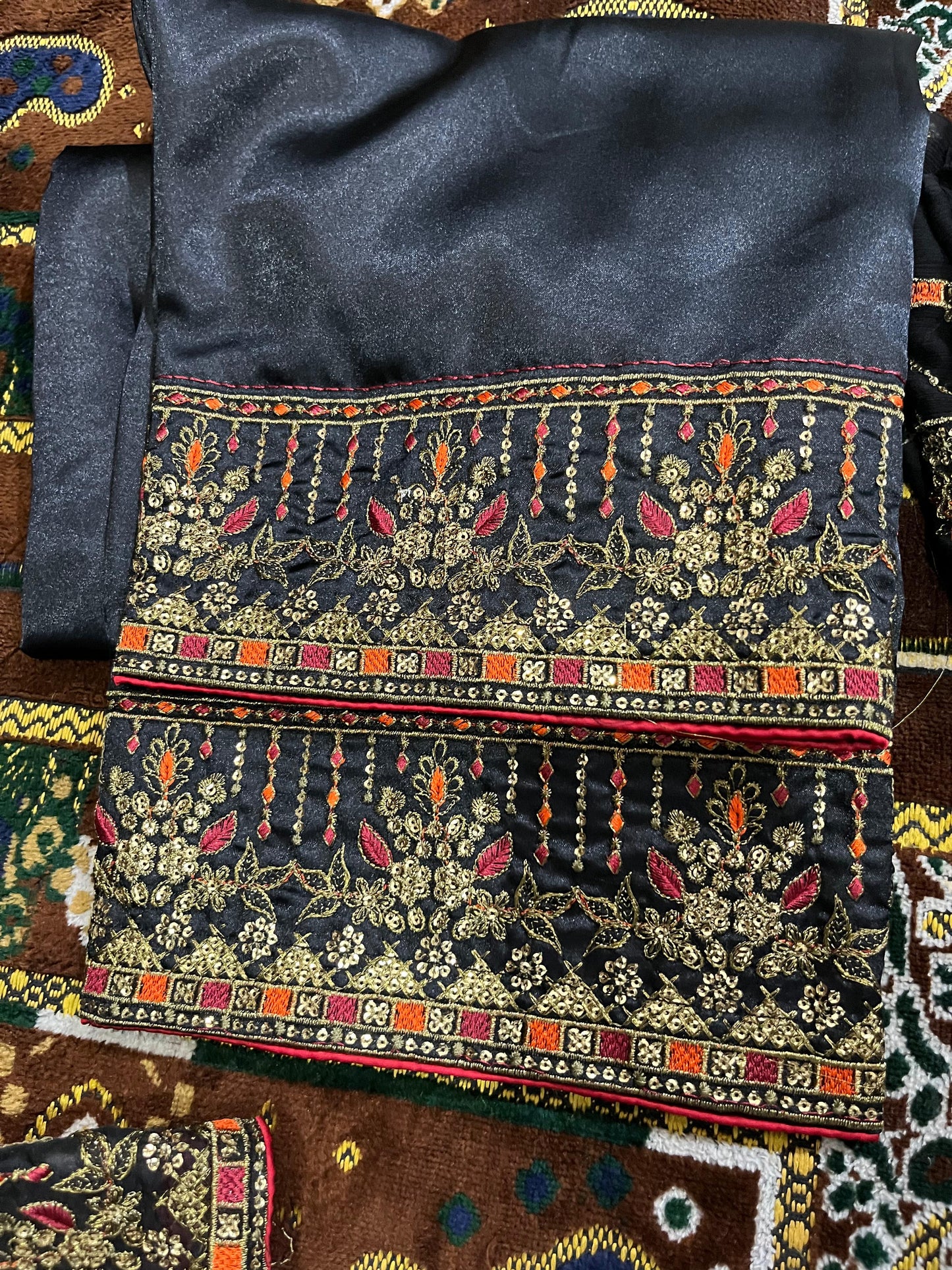 Balochi Formal Dress Black by Moomal Manahil