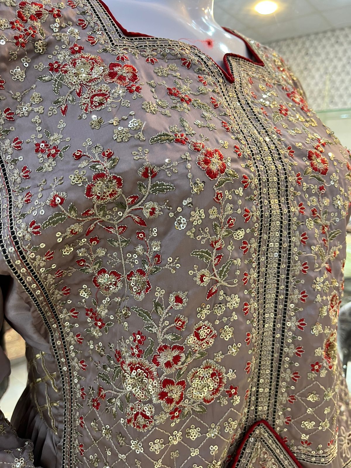 Balochi Formal Dress Grey D#3