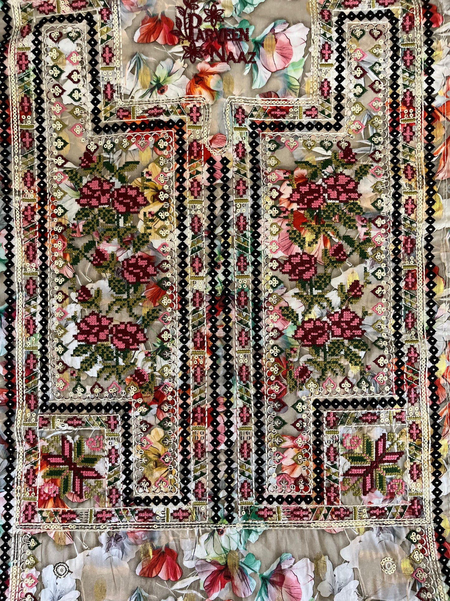 Balochi Dress D#25 Loan fabric 2 Pcs