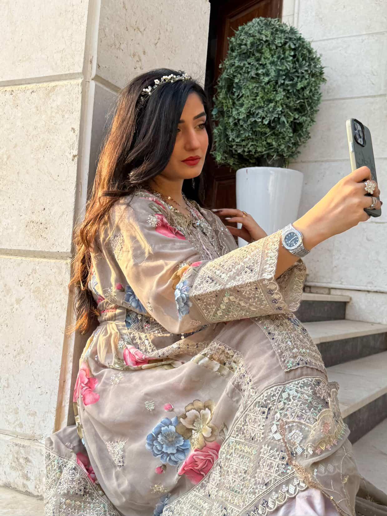 Balochi Formal Dress Grey