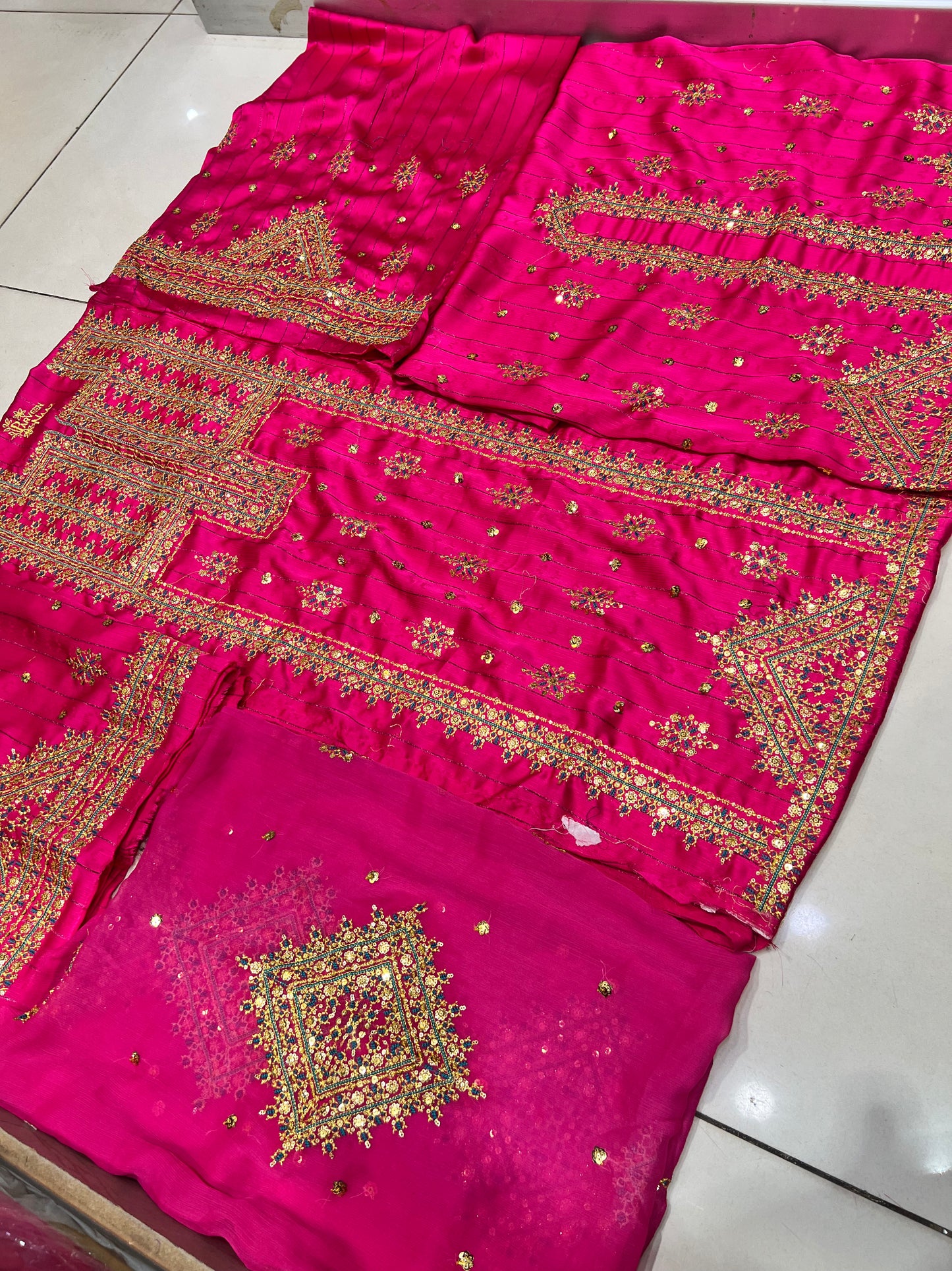 Balochi Kurta Mahrang Fabric 3 pcs (Unstitched/Stitched Both available)