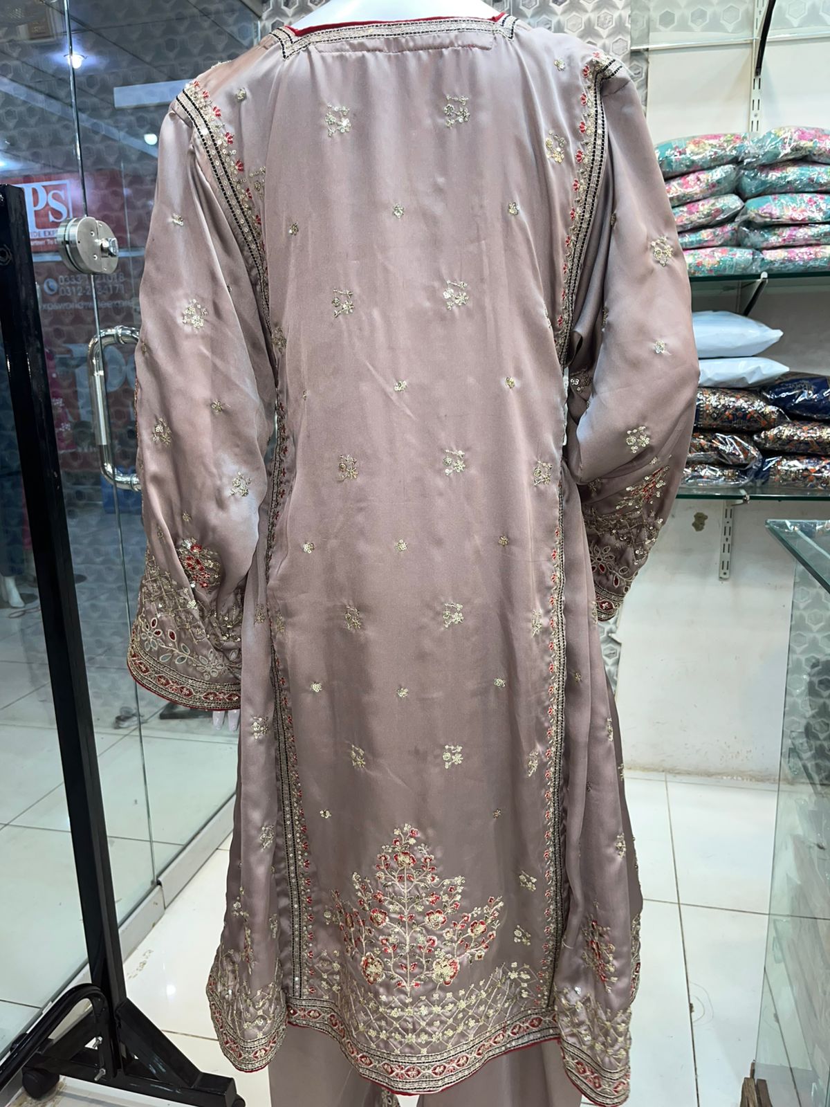 Balochi Formal Dress Grey D#3