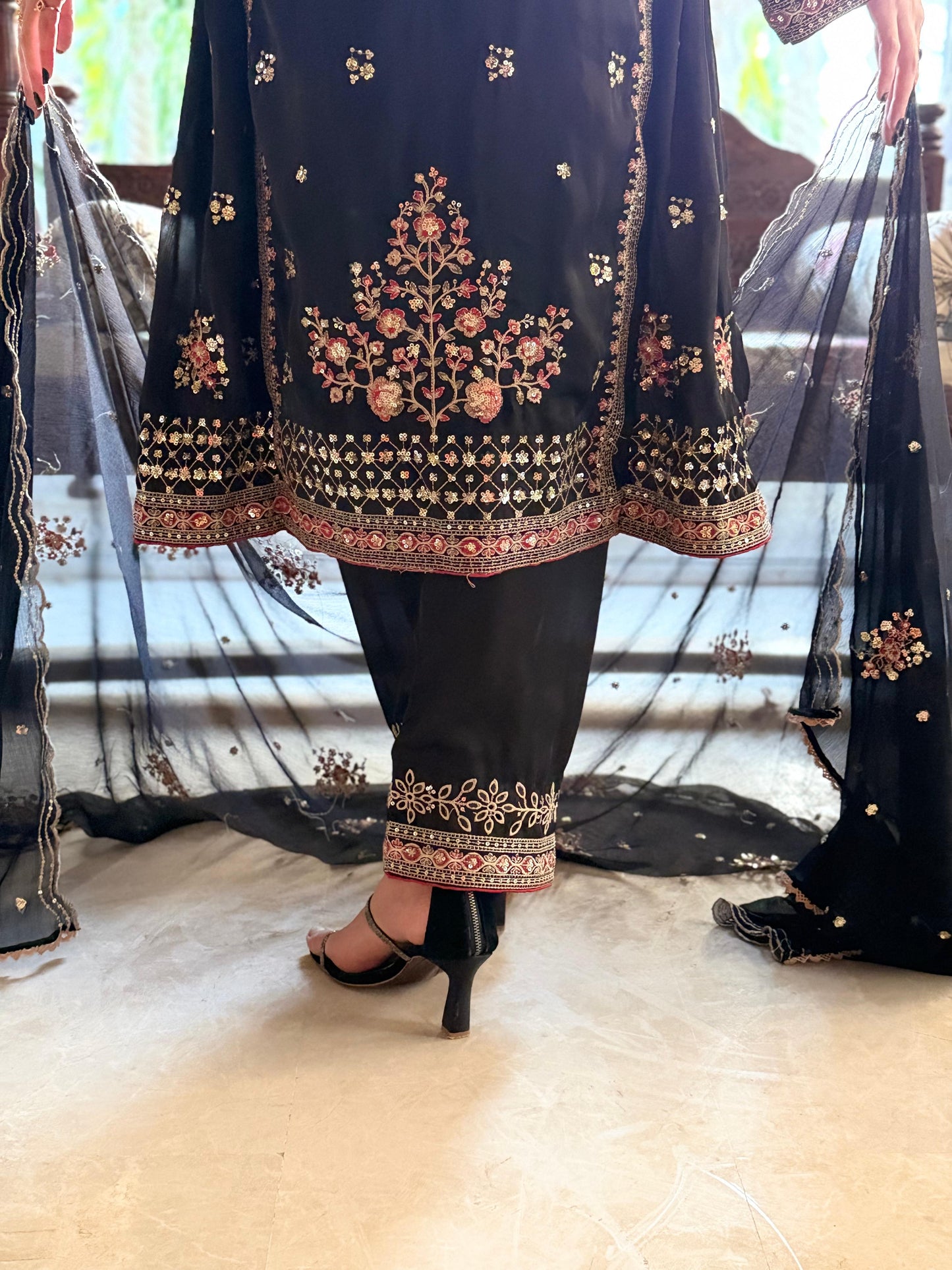 Balochi Formal Dress Black D#3