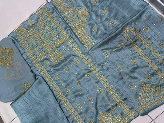 Balochi Kurta Mahrang Fabric 3 pcs (Unstitched/Stitched Both available)