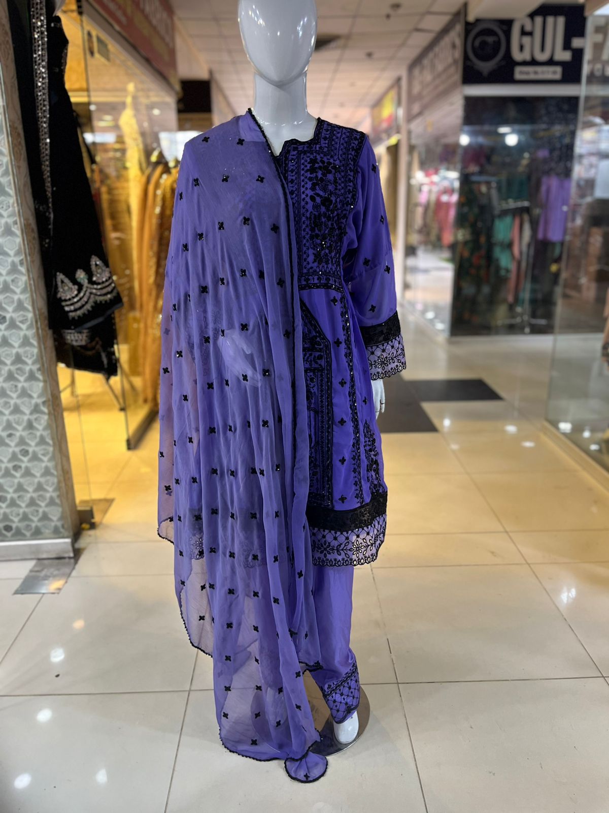 Balochi Formal Dress Purple
