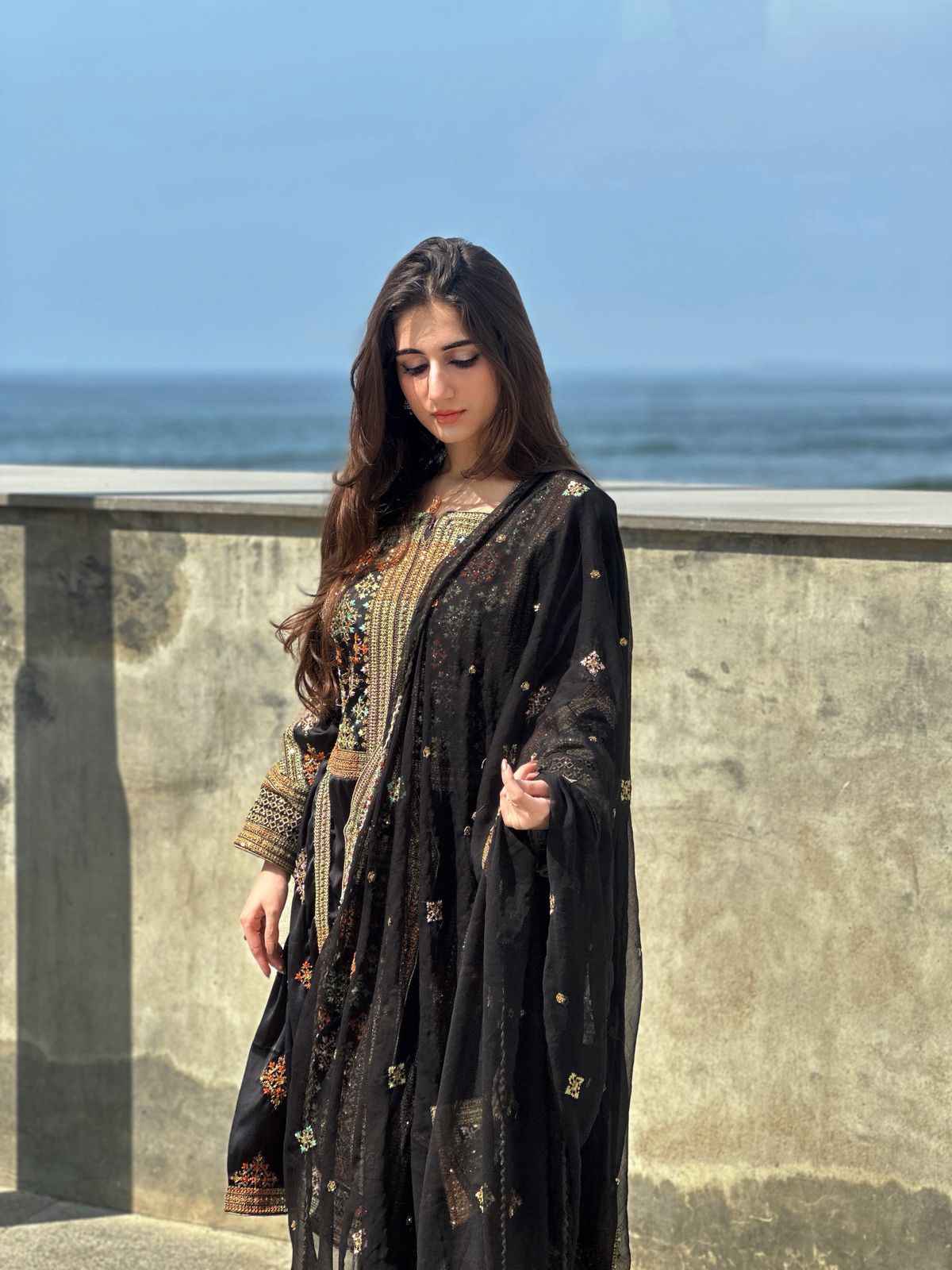 Balochi Formal Dress Black D#20