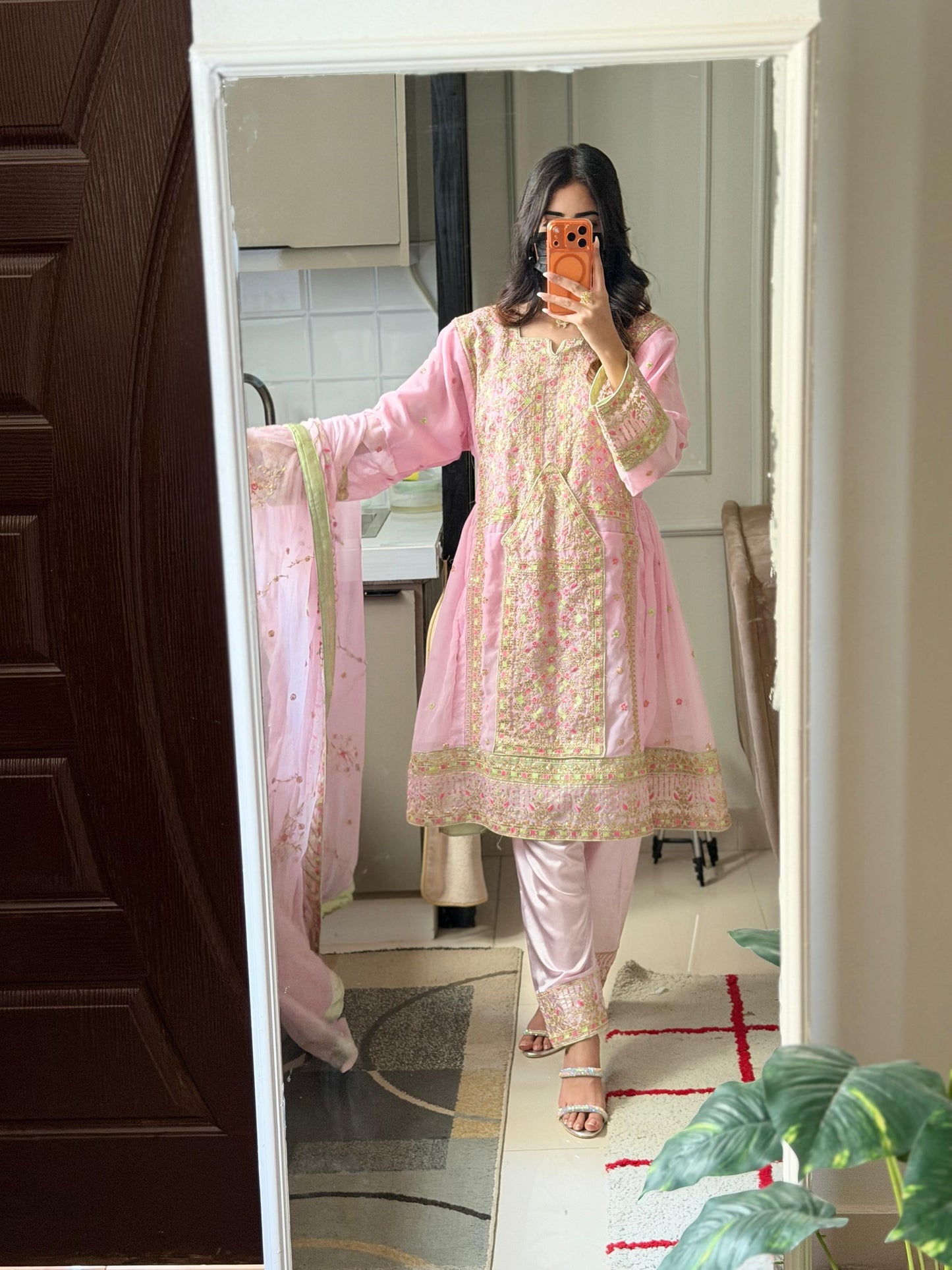 Balochi Formal Dress T Pink by Moomal Manahil