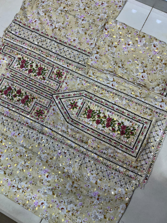 Balochi Dress D#25 Loan fabric 2 Pcs