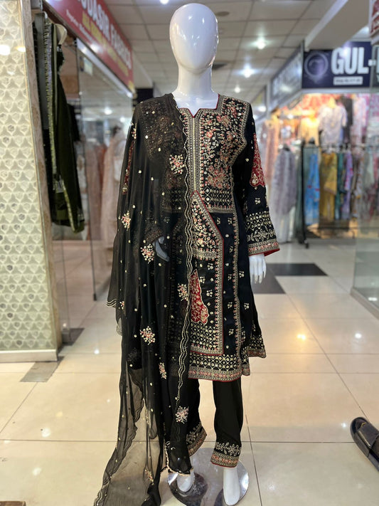 Balochi Formal Dress Black D#3