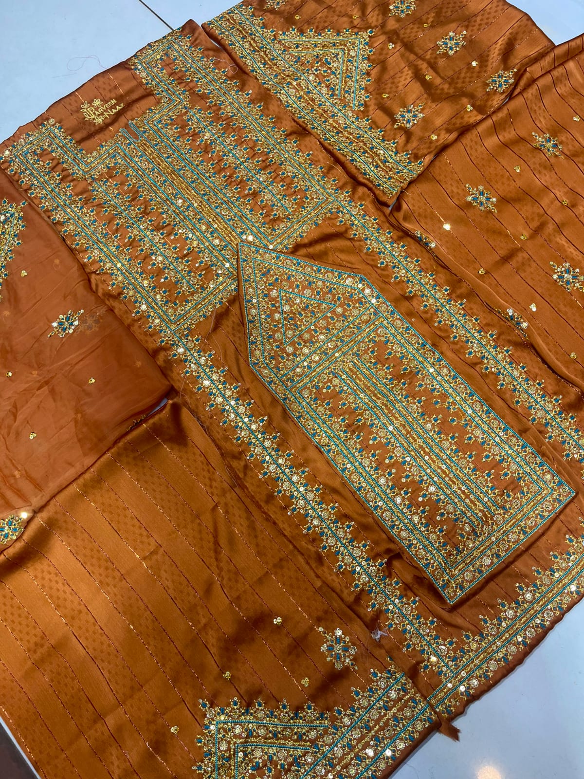 Balochi Kurta Mahrang Fabric 3 pcs (Unstitched/Stitched Both available)