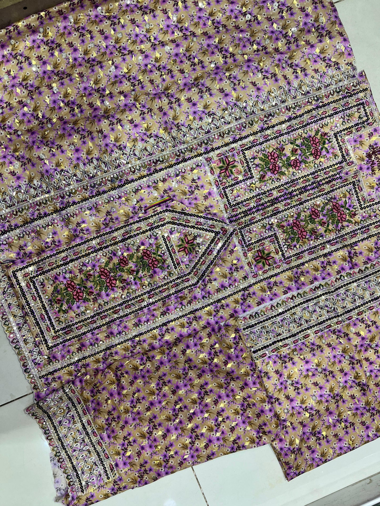 Balochi Dress D#25 Loan fabric 2 Pcs