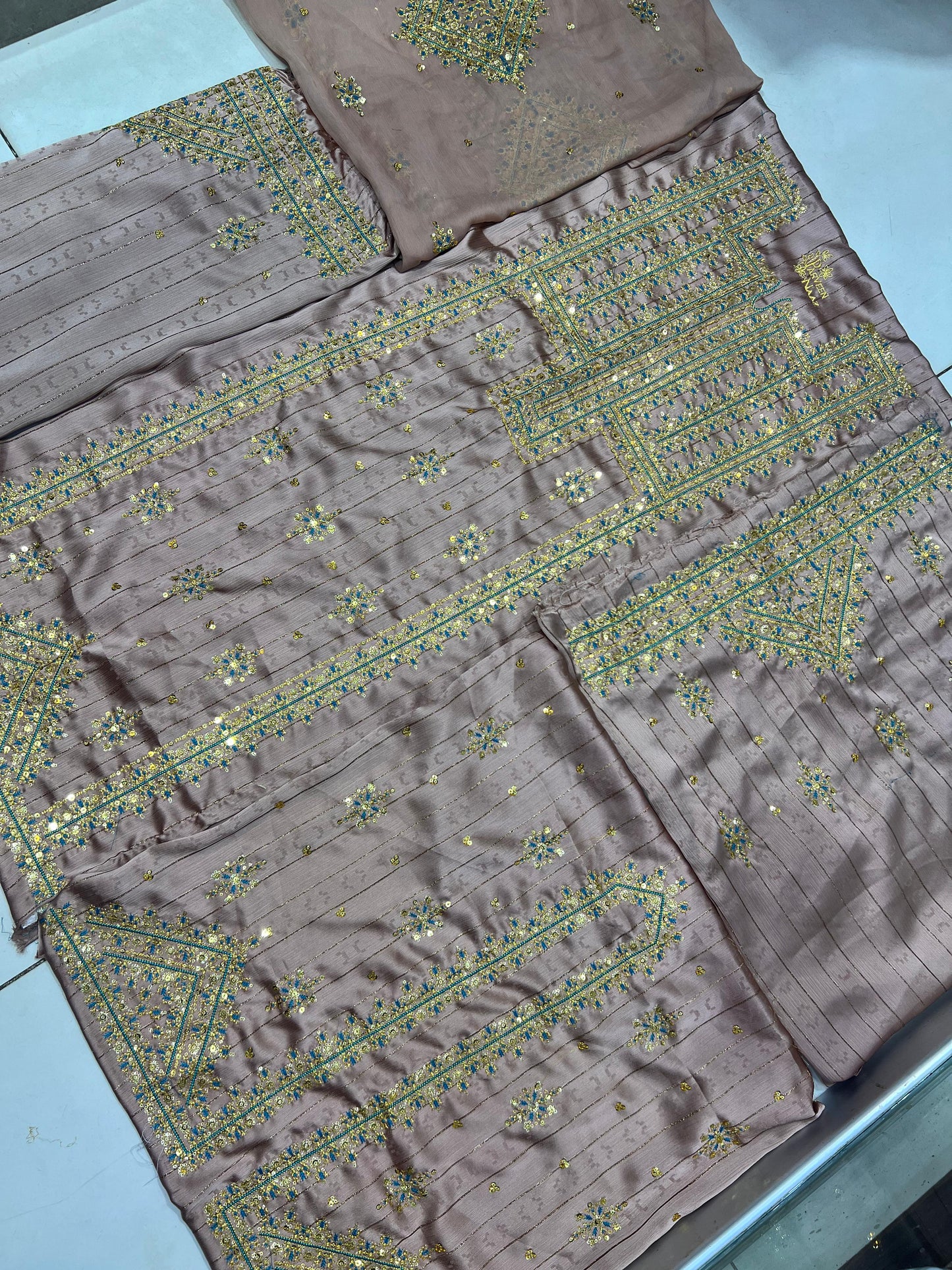Balochi Kurta Mahrang Fabric 3 pcs (Unstitched/Stitched Both available)