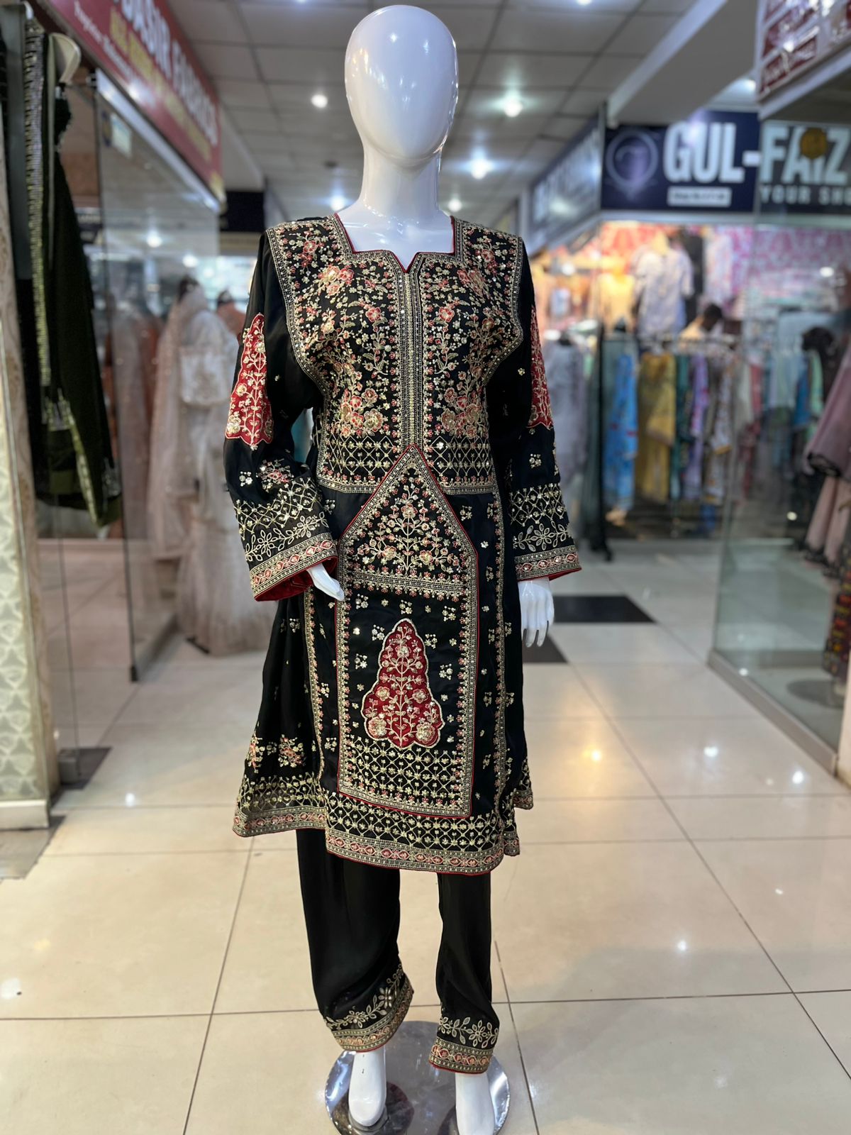 Balochi Formal Dress Black D#3
