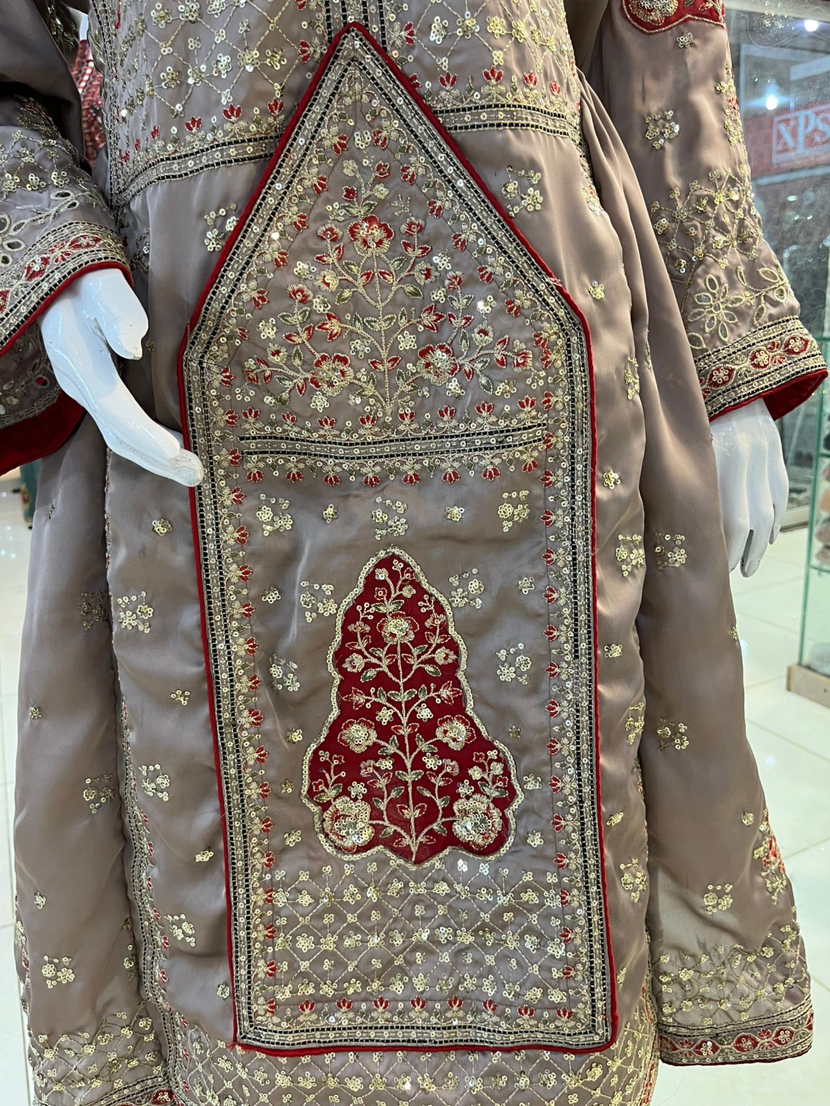 Balochi Formal Dress Grey D#3